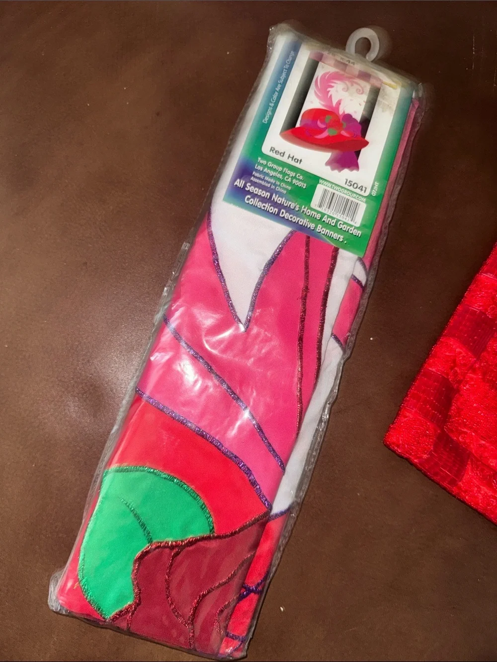 Red Hat Society banner bag